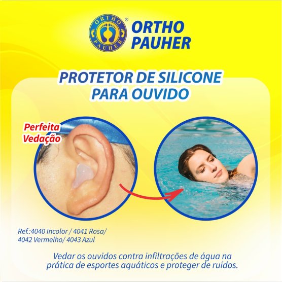 protetor de ouvido unico - rosa (4041) - ortho pauher