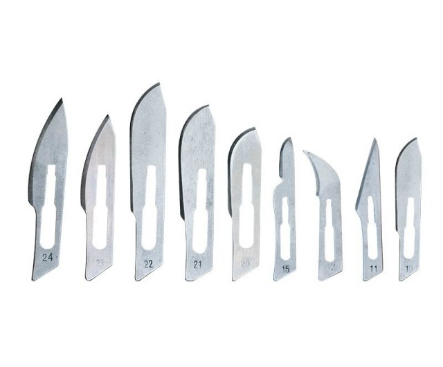 lamina de bisturi n� 24 - caixa com 100 unidades - solidor