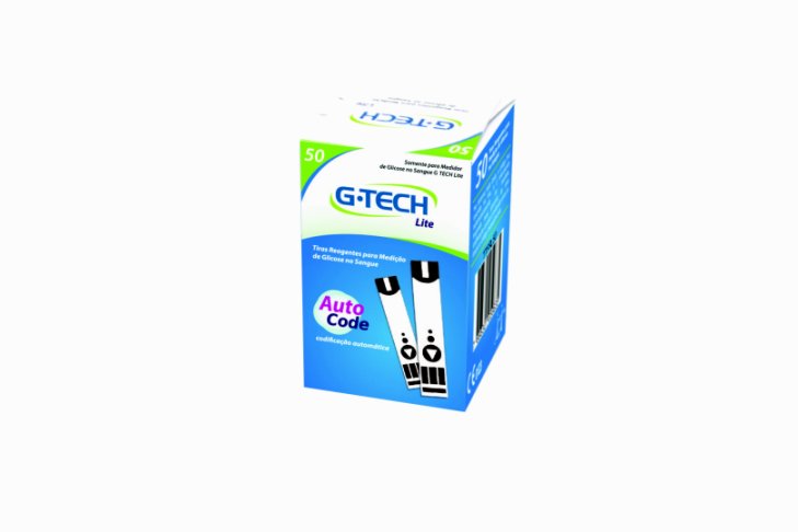 tiras de teste de glicose free lite caixa com 50 unidades - g-tech