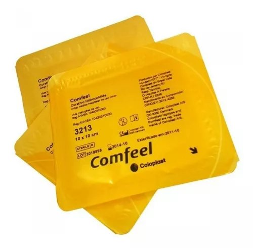 curativo comfeel hidrocoloide plus transparente 10x10cm - coloplast