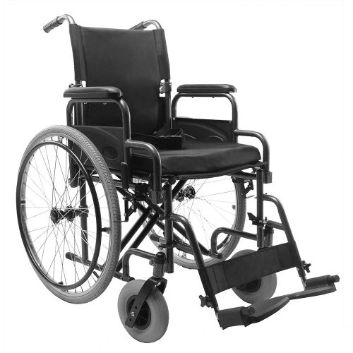 cadeira de rodas em aco carbono dobravel d400 t46 (120kg) - dellamed
